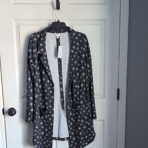 LuLaRoe Black and White Patterned Blazer